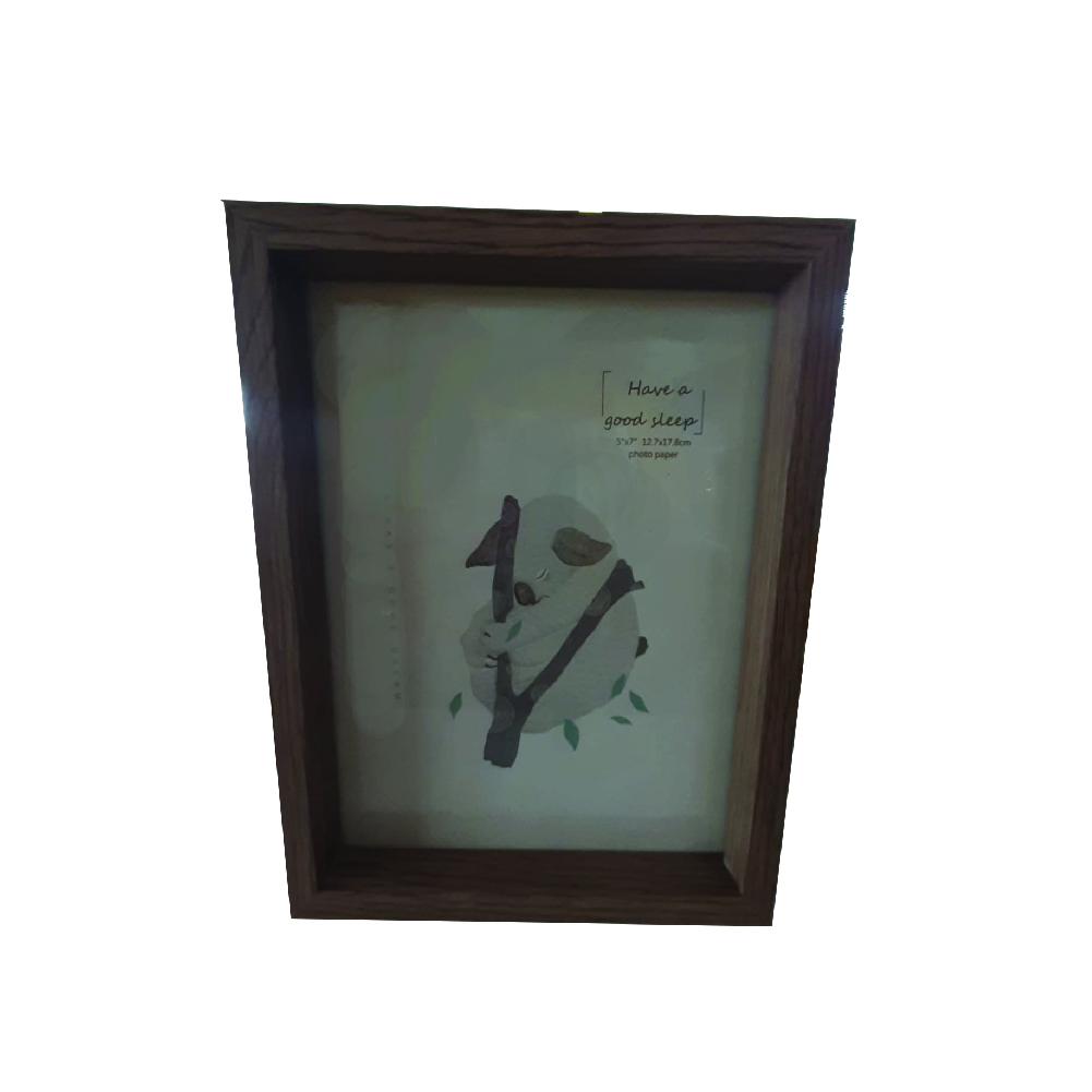 Wooden Frame 12.7x17.78 CM, HW201-Dark Brown